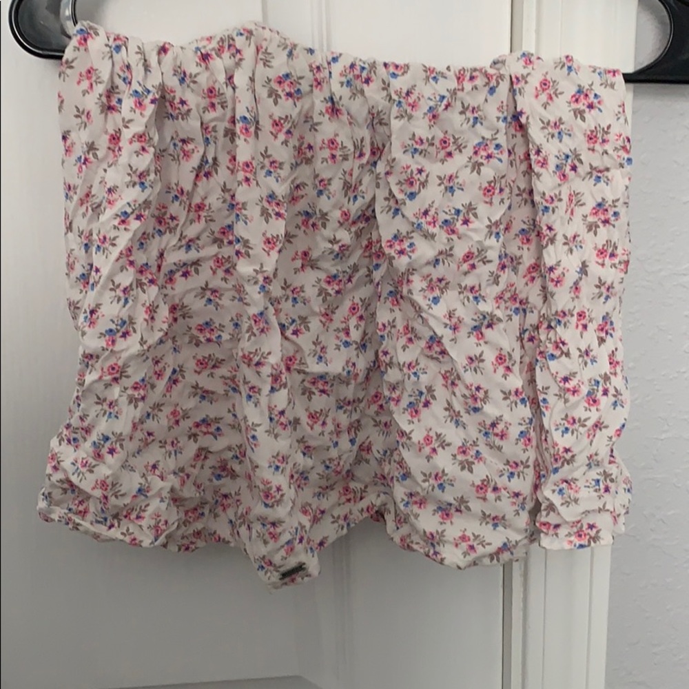 Ruffled floral skirt